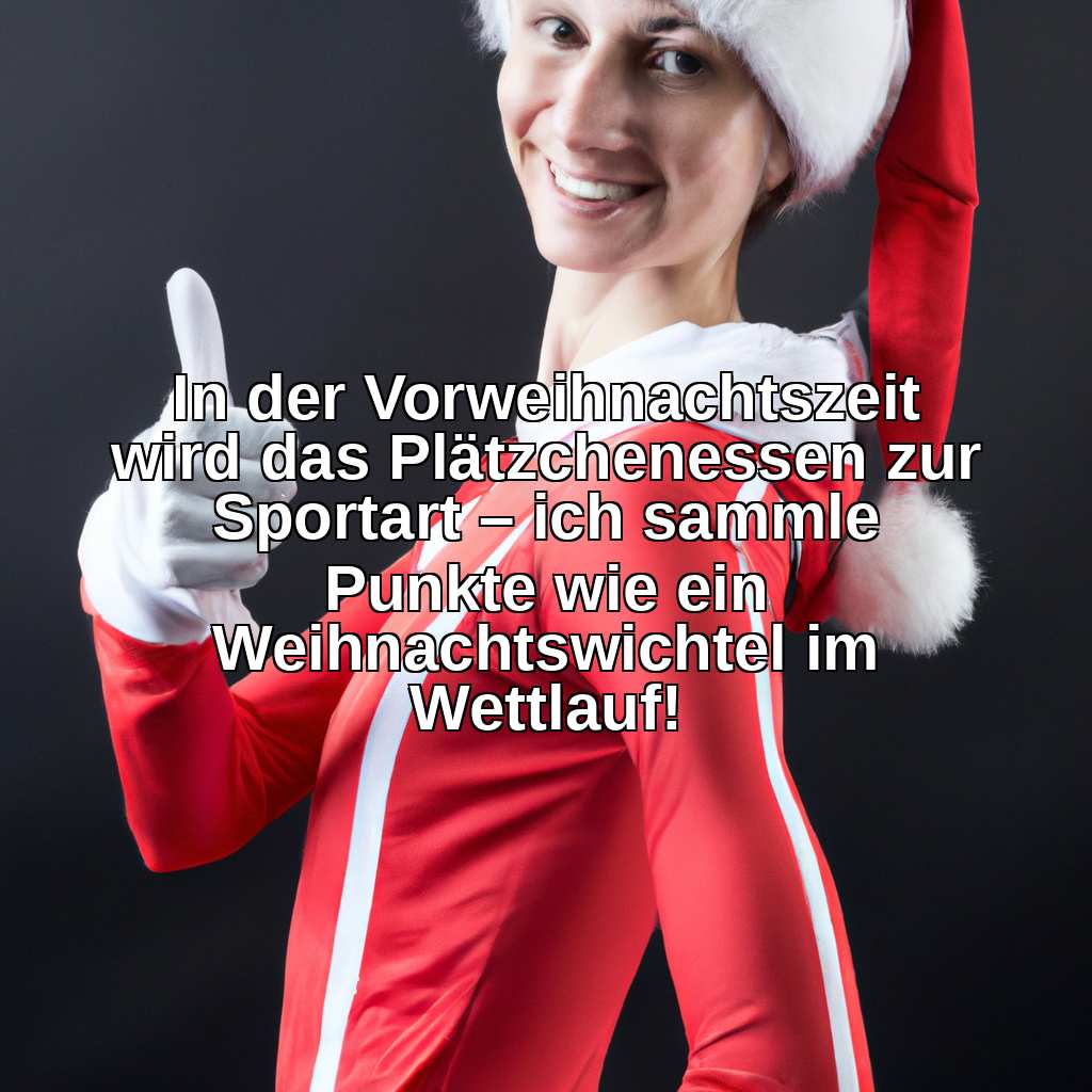 In der Vorweihnachtszeit wird das Plätzchenessen zur Sportart – ich sammle Punkte wie ein Weihnachtswichtel im Wettlauf!